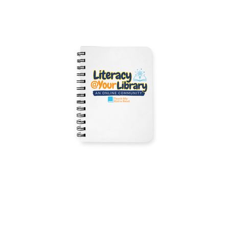 Literacy @ Your Library, a White Spiral Notebook