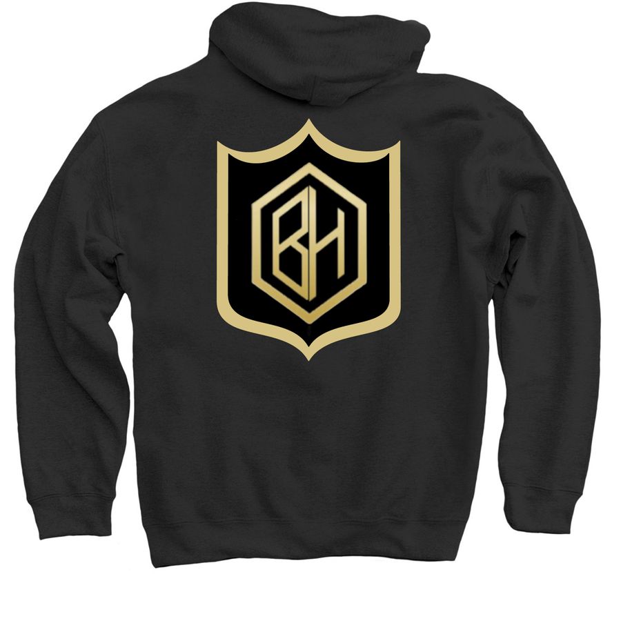 BallHawk&nbsp;, a Black Pullover Hoodie (back-view)