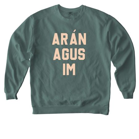 Riff Raff Irish Shirts, a Blue Spruce Comfort Colors Crewneck Sweatshirt