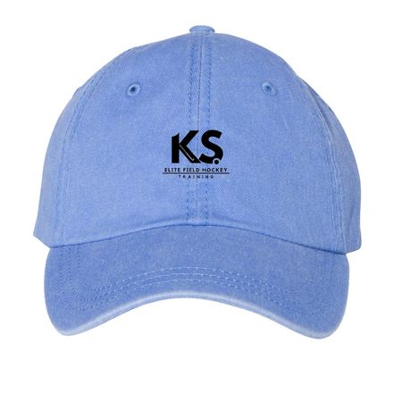 Hats, a Periwinkle Printed Pigment Dye Baseball Cap
