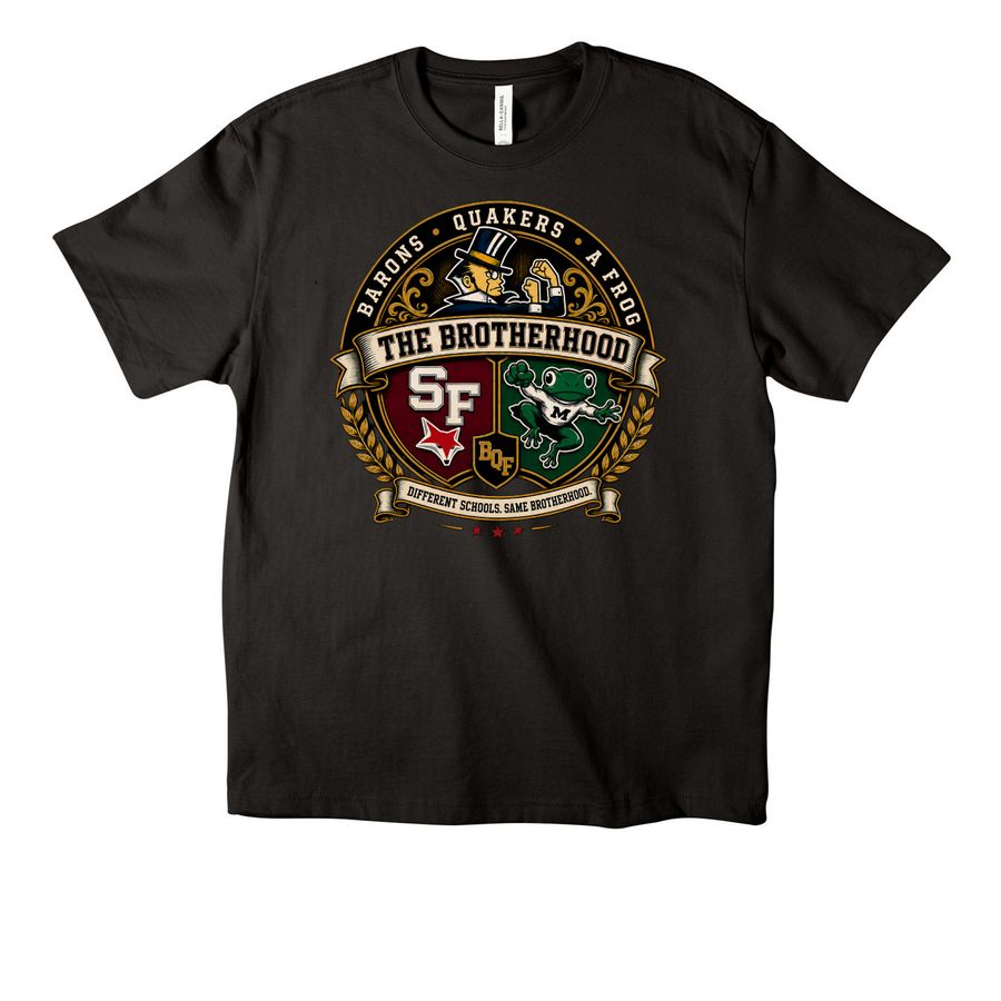 BQF:&nbsp; Brotherhood Above All Tee, a Black Unisex Heavyweight Tee