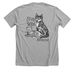 Be Kind. Stay Wild., a Athletic Heather Premium Unisex Tee (back-view)