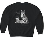 Be Kind. Stay Wild., a Black Softstyle Crewneck Sweatshirt (back-view)