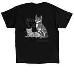 Be Kind. Stay Wild., a Black Classic Unisex Tee (back-view)
