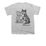 Be Kind. Stay Wild., a Sport Grey Youth Unisex Tee (back-view)