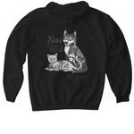 Be Kind. Stay Wild., a Black Gildan Softstyle Pullover Hoodie (back-view)