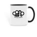 HKRD Mug, a Black Two-Tone Ceramic Mug