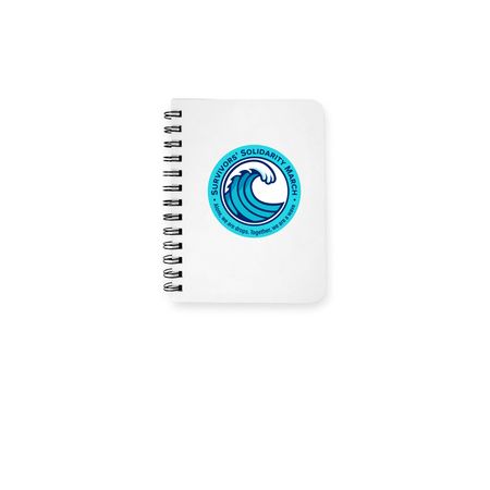 Survivor's March Notebook, a White Spiral Notebook