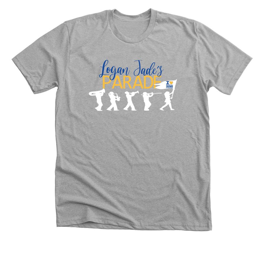 Logan Jade's Parade, a Athletic Heather Premium Unisex Tee