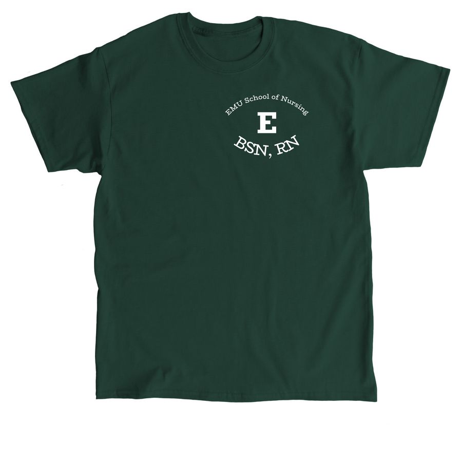 Block E BSN,RN&nbsp;, a Forest Green Classic Unisex Tee