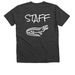 New Shirts, a Dark Grey Heather Premium V-Neck Tee (back-view)