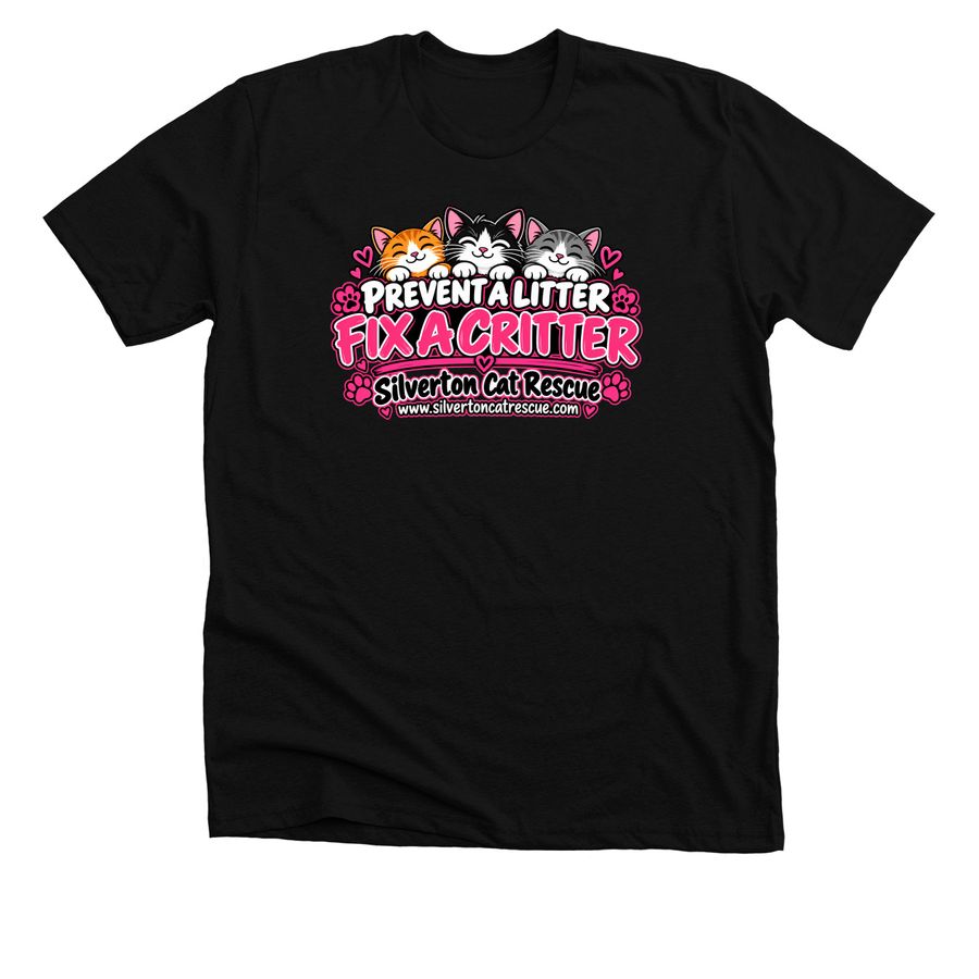 Fix A Critter, a Solid Black Blend Premium Unisex Tee