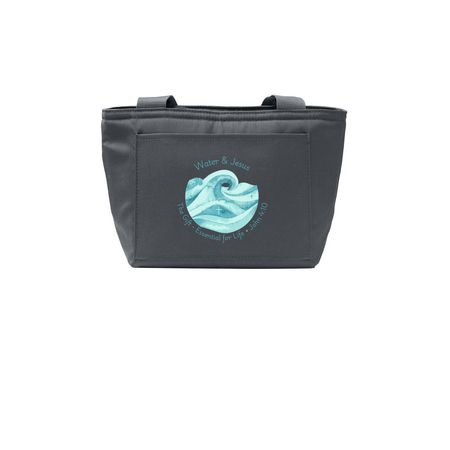 Lunch Tote, a Grey Steel Insulated Lunch Tote