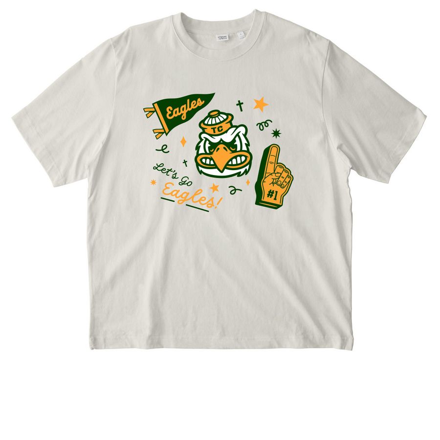 TC Fan Club, a Natural Raw Stanley/Stella Unisex Freestyler Heavyweight Tee