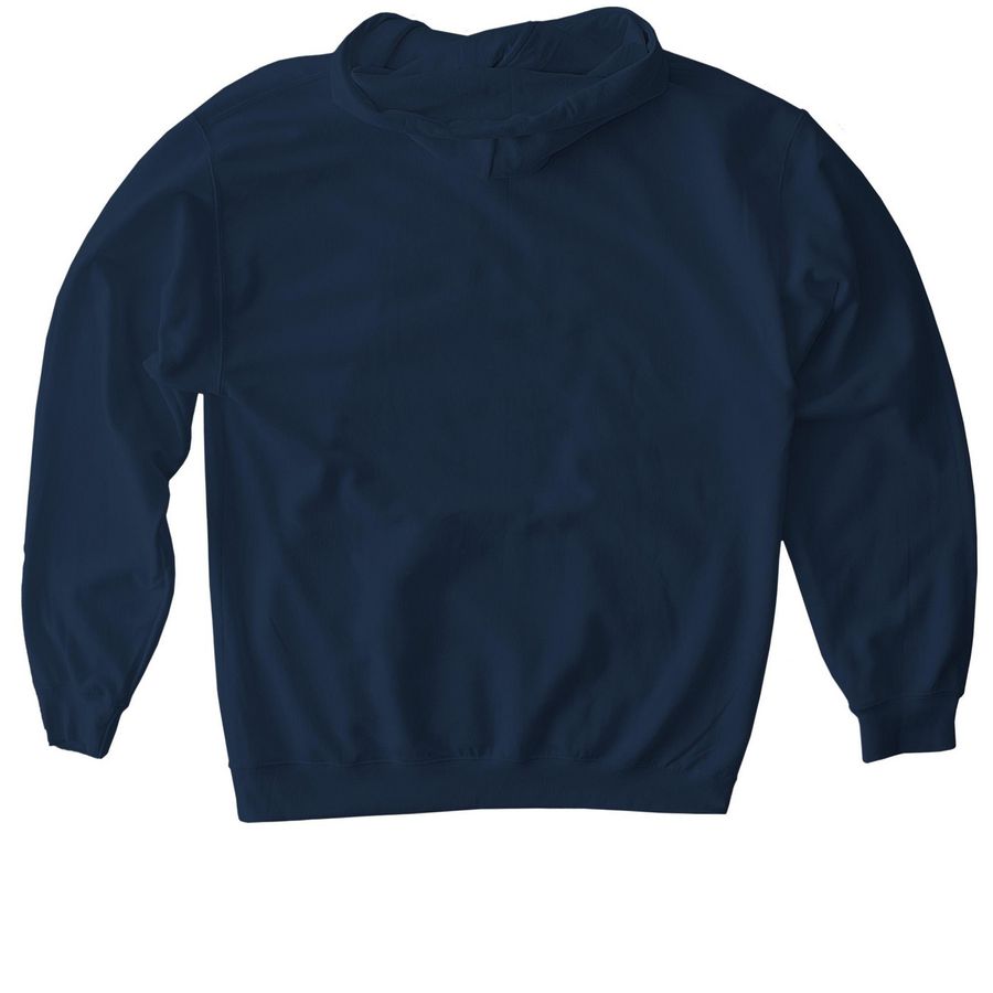 Butter Bob Hoodie, a Navy Gildan Softstyle Pullover Hoodie (back-view)