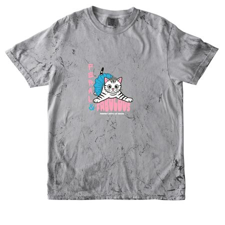 Feral & Fabulous, a Smoke Comfort Colors Colorblast Tee