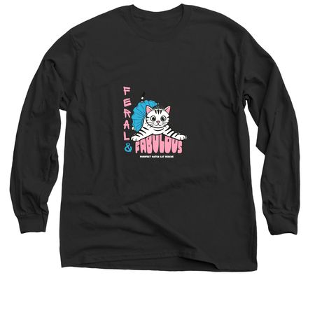 Feral & Fabulous, a Black Classic Long Sleeve Tee