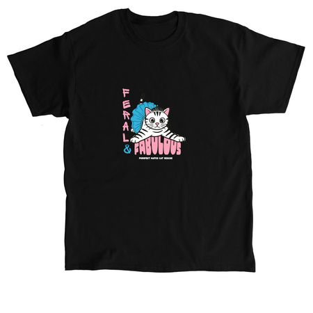 Feral & Fabulous, a Black Classic Unisex Tee