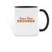 James River Writers Mug, a Black Two-Tone Ceramic Mug