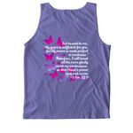 Team Tulla&nbsp;, a Violet Comfort Colors Tank Top (back-view)