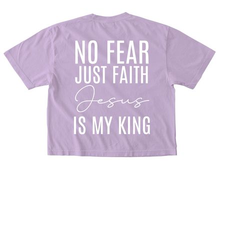 No fear Tee, a Orchid Comfort Colors Boxy Tee