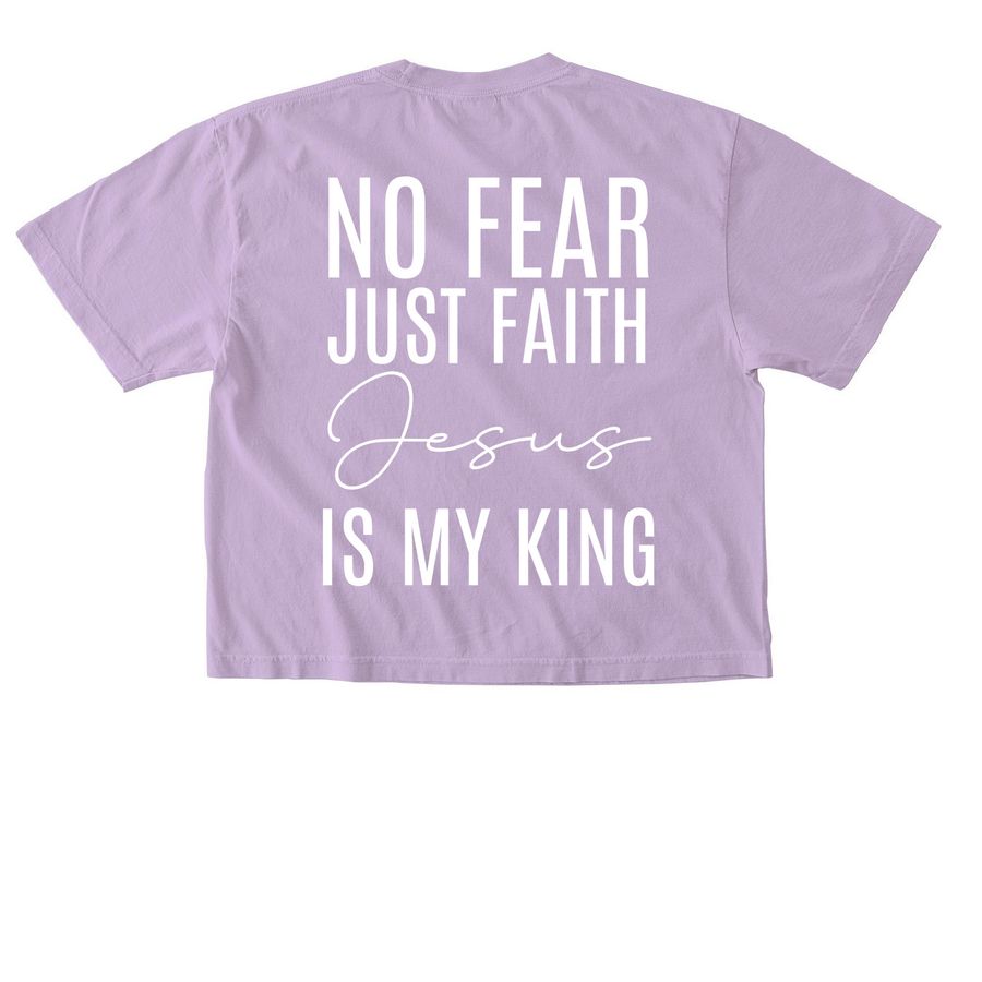 No fear Tee, a Orchid Comfort Colors Boxy Tee