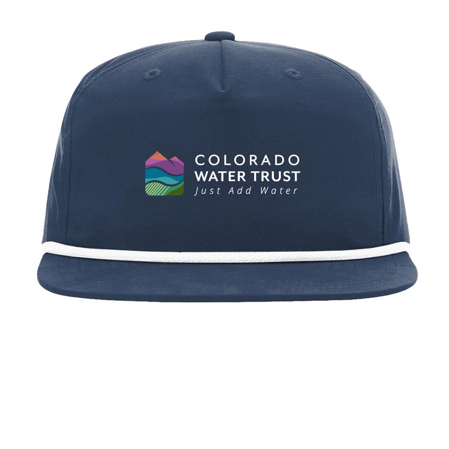 CO Water Trust Lids, a Navy/ White Printed Umpqua Snapback Cap