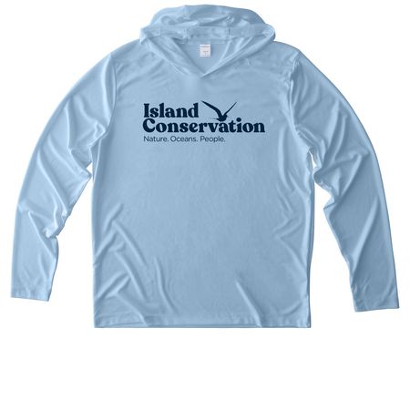 UV Protection Sun Shirts, a Light Blue UV Performance Long Sleeve Hoodie