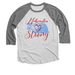 Nebraska Strong Flood Relief Campaign Shirt, a Premium Heather and Heather White 3/4 Sleeve Baseball Tee