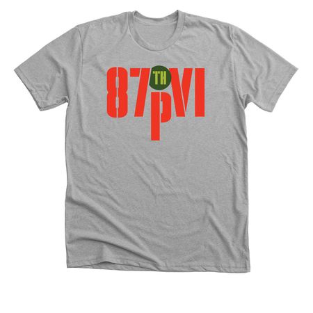 87th PVI -- now with kung-fu grip!, a Athletic Heather Premium Unisex Tee