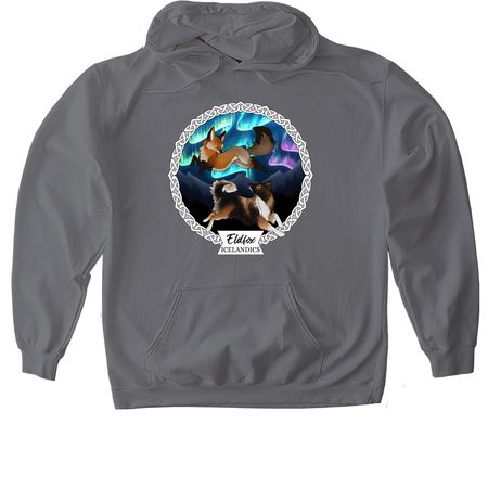 Eldfox Icelandics&nbsp;, a Charcoal Gildan Softstyle Pullover Hoodie