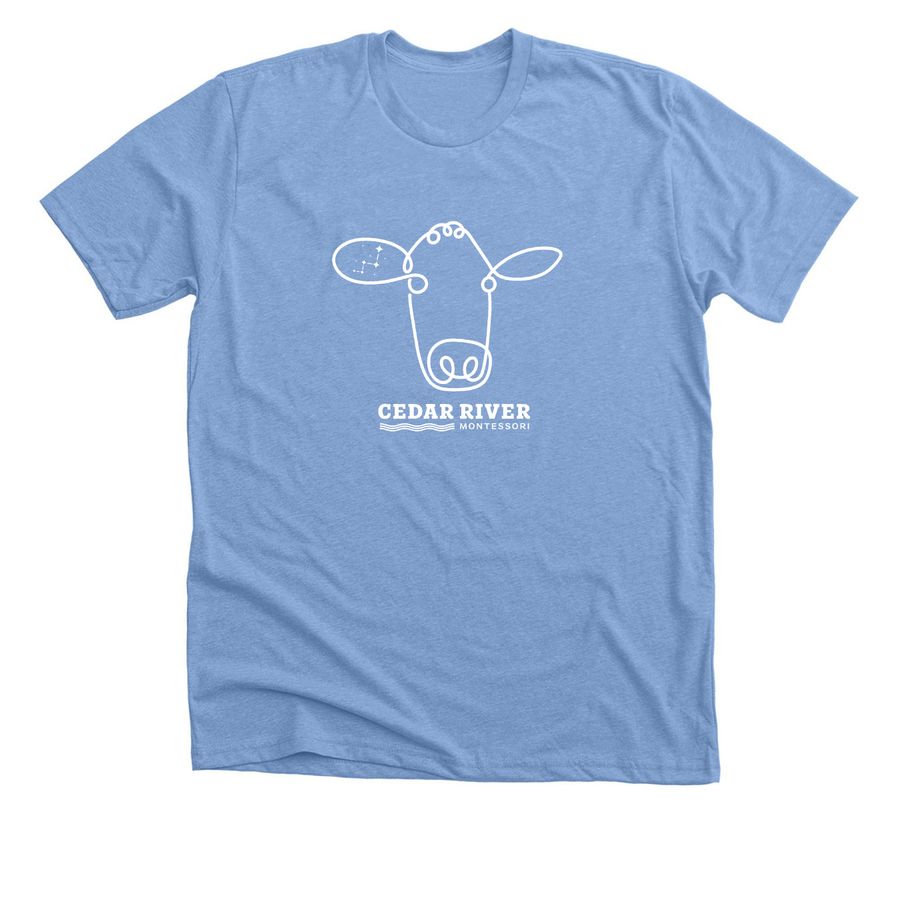 Adult T-Shirt, a Heather Carolina Blue Premium Unisex Tee