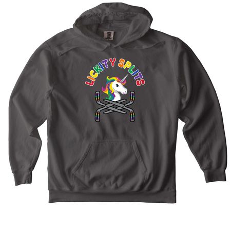 Lickity Splits&nbsp;, a Pepper Comfort Colors Pullover Hoodie