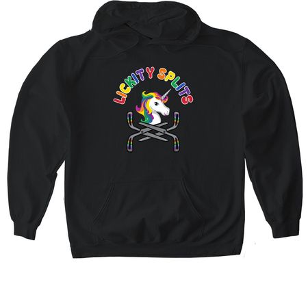 Lickity Splits&nbsp;, a Black Gildan Softstyle Pullover Hoodie