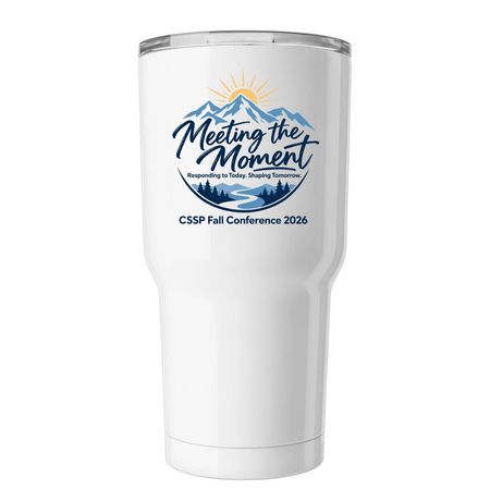 Meeting the Moment 30 oz Insulated Tumbler, a White Insulated Tumbler