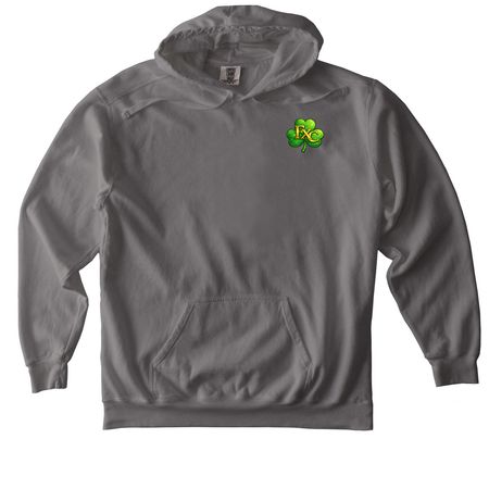 FAIRFAX CLUB ST. PATTYS MERCH, a Grey Comfort Colors Pullover Hoodie