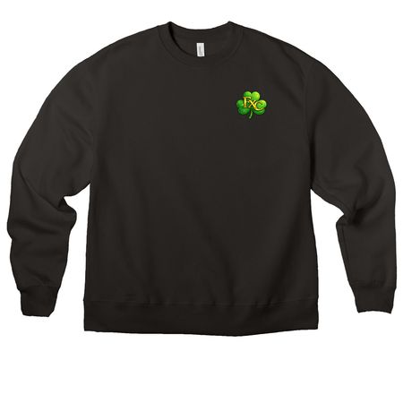 FAIRFAX CLUB ST. PATTYS MERCH, a Black Premium Heavyweight Crewneck Sweatshirt