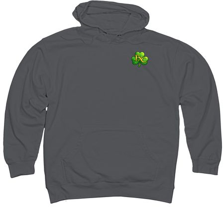 FAIRFAX CLUB ST. PATTYS MERCH, a Charcoal Midweight Pullover Hoodie