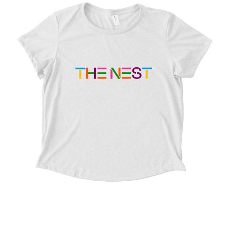 NESPRIT Nest Shirts, a Bright White Allmade Eco Triblend Women?s Scoop Neck Tee