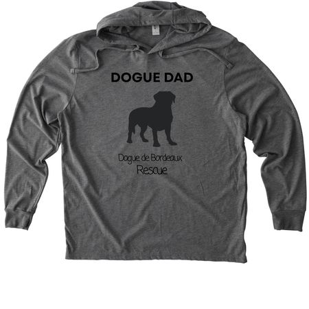Dogue Dad, a Aluminum Grey Allmade Eco Triblend Hoodie Tee