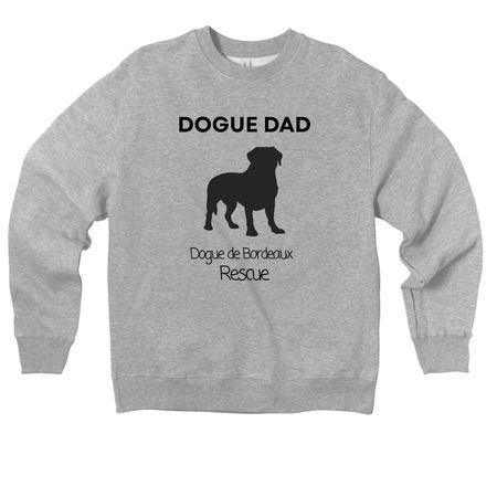 Dogue Dad, a Athletic Heather Premium Heavyweight Crewneck Sweatshirt