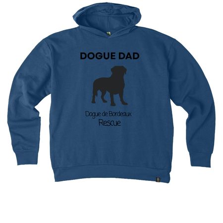 Dogue Dad, a Tidal Blue Reclaimist Pullover Hoodie