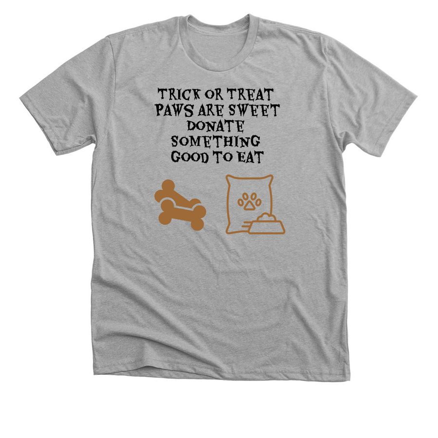 Trick or Treat, a Athletic Heather Premium Unisex Tee