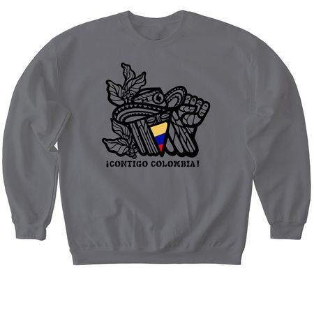 Earthquake relief fundraiser, a Charcoal Softstyle Crewneck Sweatshirt