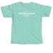Bright JLA Logo, a Chalky Mint Comfort Colors Unisex Tee