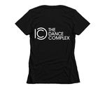 DANCE at The DC, a Black Women's Slim Fit Tee (back-view)