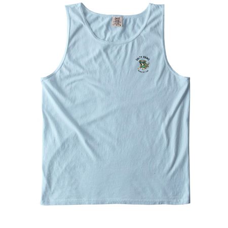 Stay Salty. Love Animals. T Shirts Black Logo&nbsp;, a Chambray Comfort Colors Tank Top