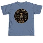 Crucible working dog club&nbsp;, a Blue Jean Comfort Colors Unisex Tee (back-view)