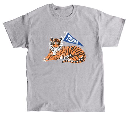 Tiger Pennant Shirts, a Sport Grey Classic Unisex Tee