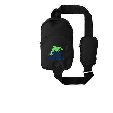 Polyester sling bag, a Black Grove Sling Bag